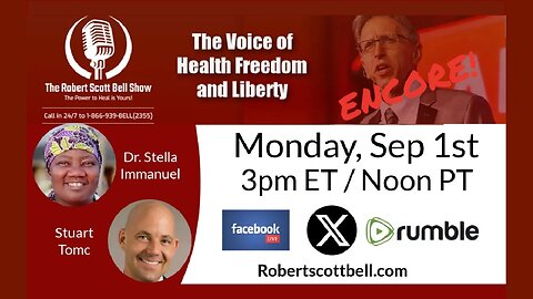 ENCORE! New mRNA Vax Approved, Dr. Stella Immanuel, Health and Spirituality, Stuart Tomc, Omega 3/6 balance - The RSB Show 9-1-25