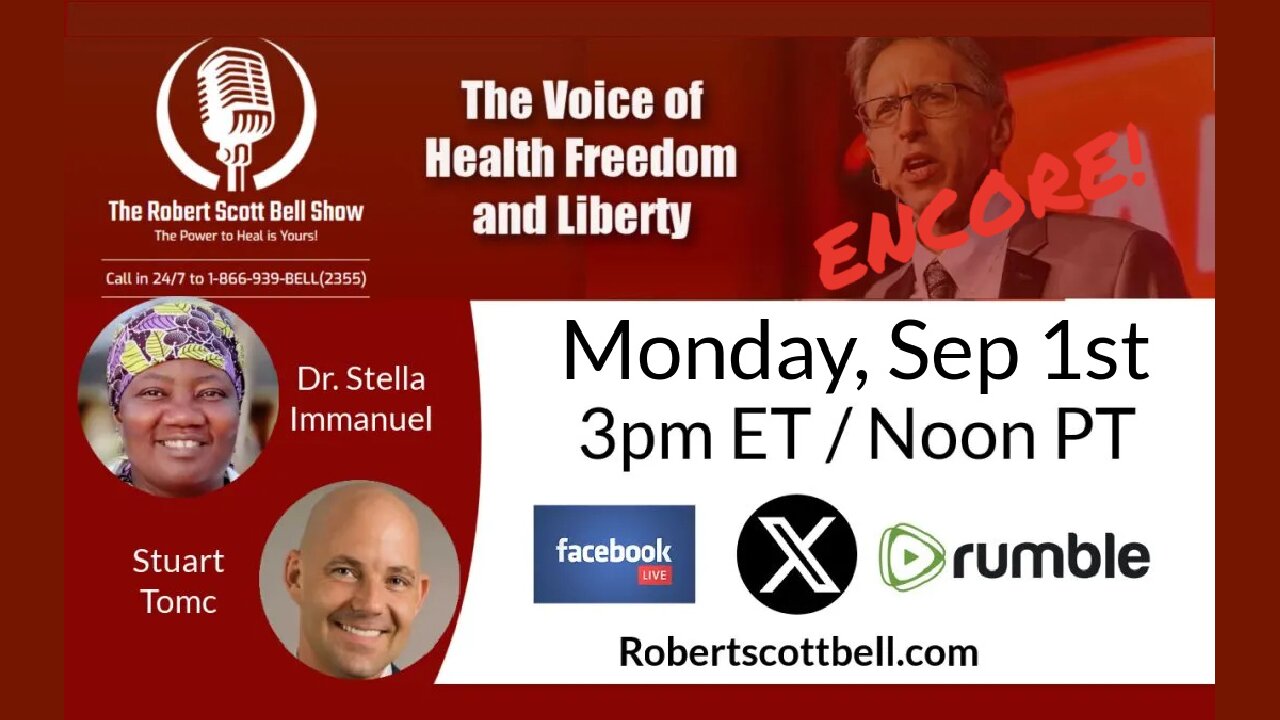 ENCORE! New mRNA Vax Approved, Dr. Stella Immanuel, Health and Spirituality, Stuart Tomc, Omega 3/6 balance - The RSB Show 9-1-25