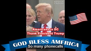 Americans tearfully thank Pres. Trump for liberating Washington, DC