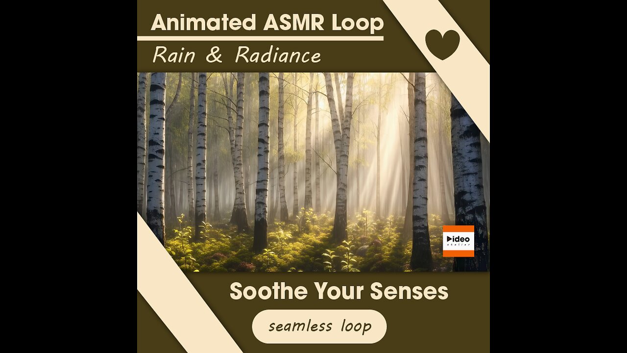 🌳Rain & Radiance Animated ASMR Nature Relaxing Calming Stress Relief Sleep Meditation Focus Visuals