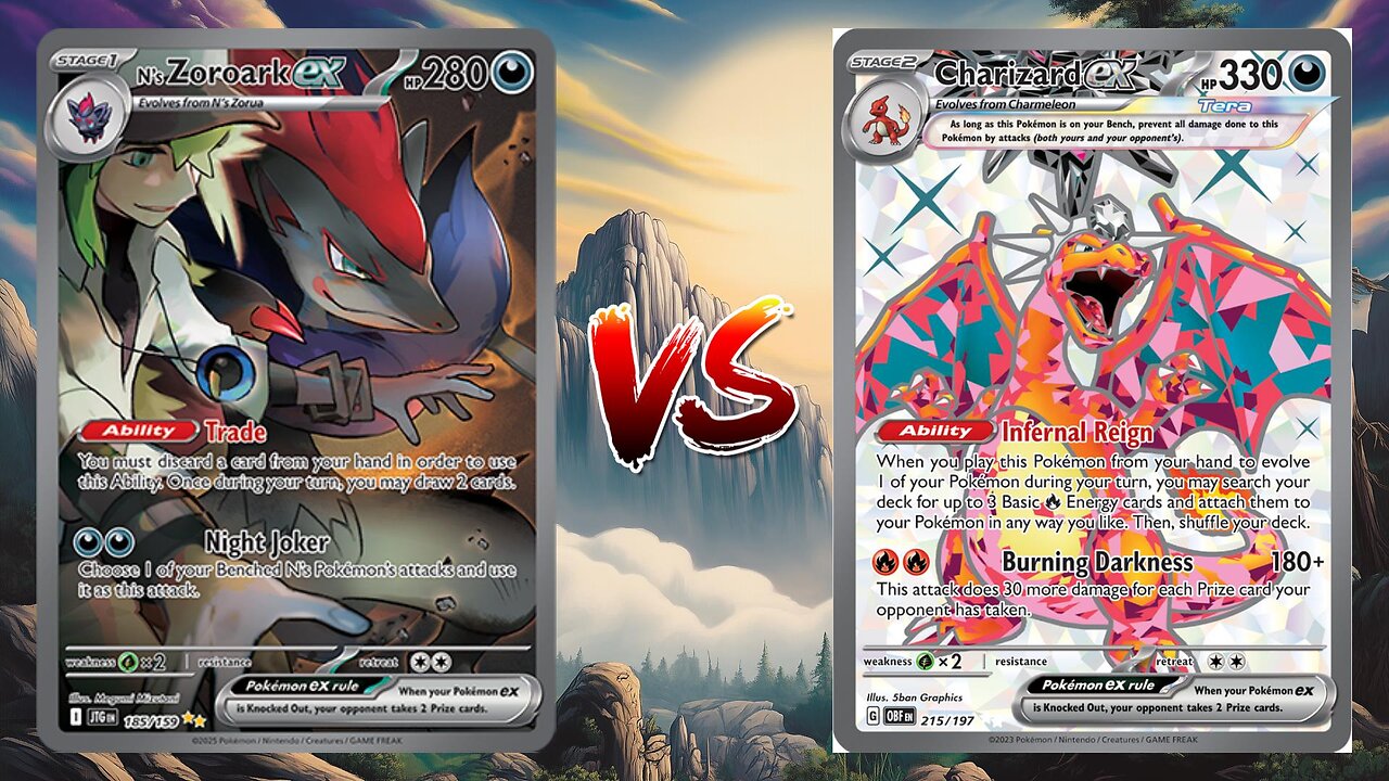 Pokemon TCG Live N's Zoroark EX VS Charizard EX!!