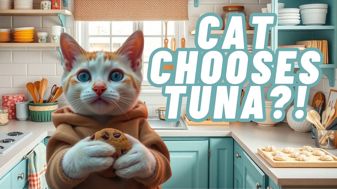 Cat Chooses Tuna Over Cookies in Funny Baking Attempt