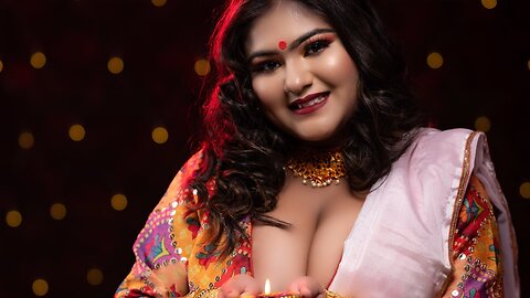 Diwali shoot video | Megha Das Ghosh diwali pose | Diwali shoot