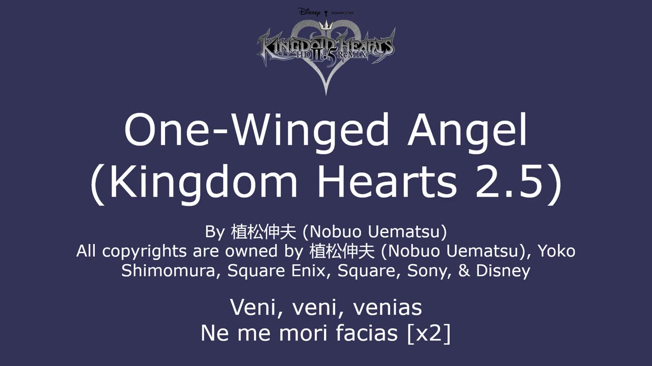 One-Winged Angel (Kingdom Hearts 2.5)