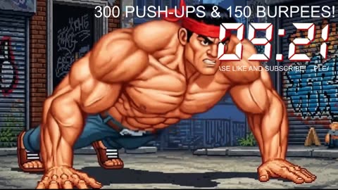 Everyday 300 push ups and 150 Burpees!