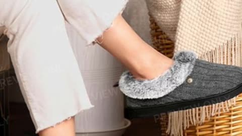 Coziest Women’s Fuzzy Fur Slippers 👣 | Memory Foam Comfort & Winter Must-Have!