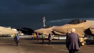 Trump departs USS George Washington after an evening aboard the ship