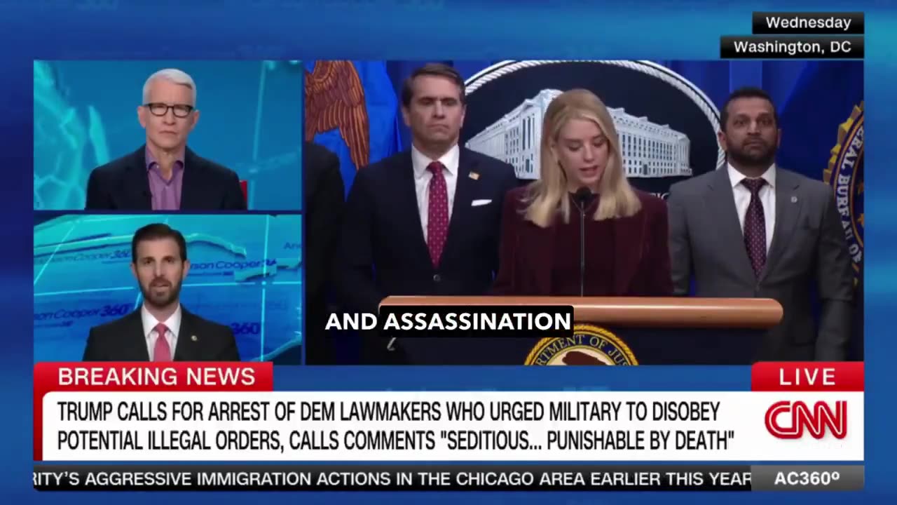 The President called for the arrest and death of me and my colleagues.