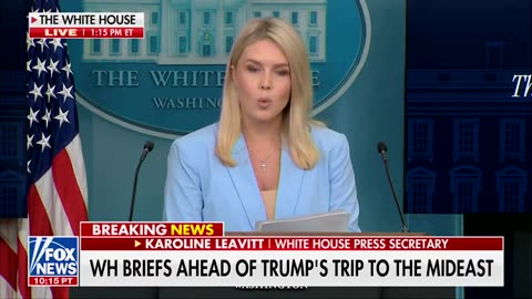WH BRIEFS AHEAD OF TRUMP'S TRIP TO THE MIDEAST