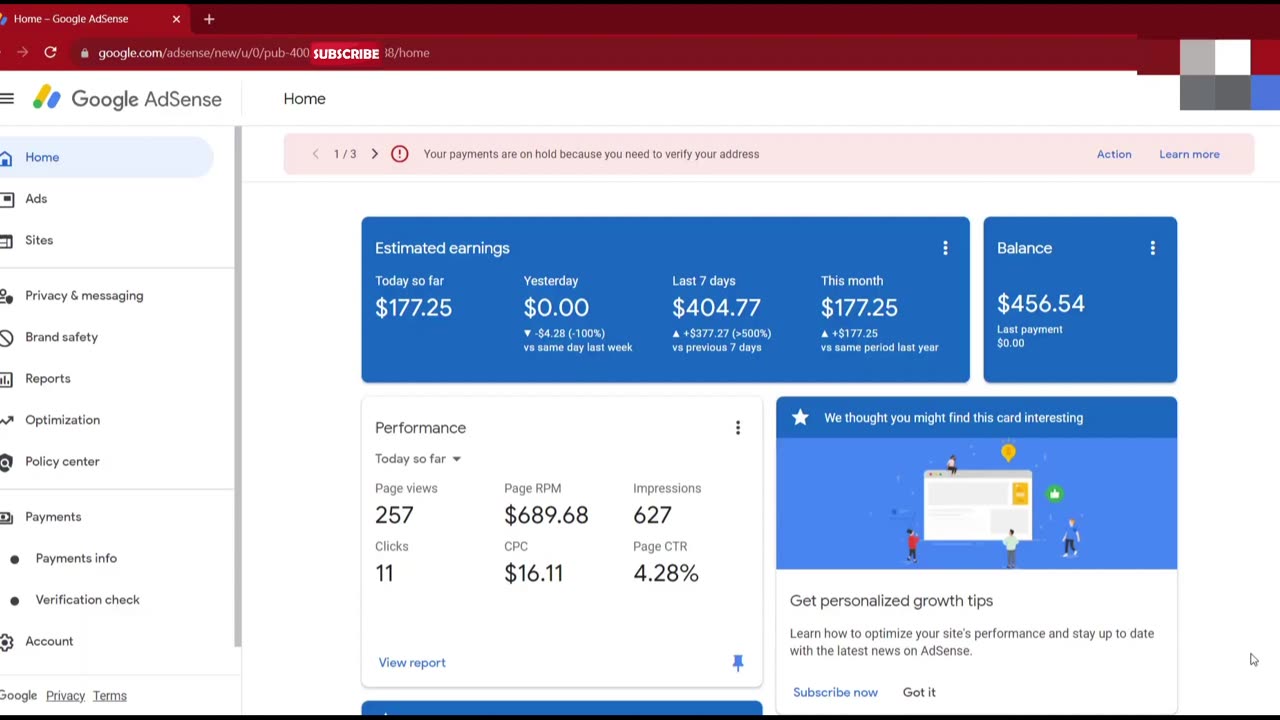 How My Team Member Made $400 On New AdSense Account