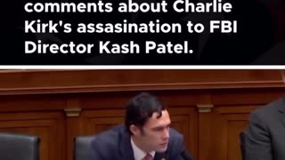 Omar's "reprehensible" comments about Charlie Kirk's assasination to FBI Director Kash Patel.