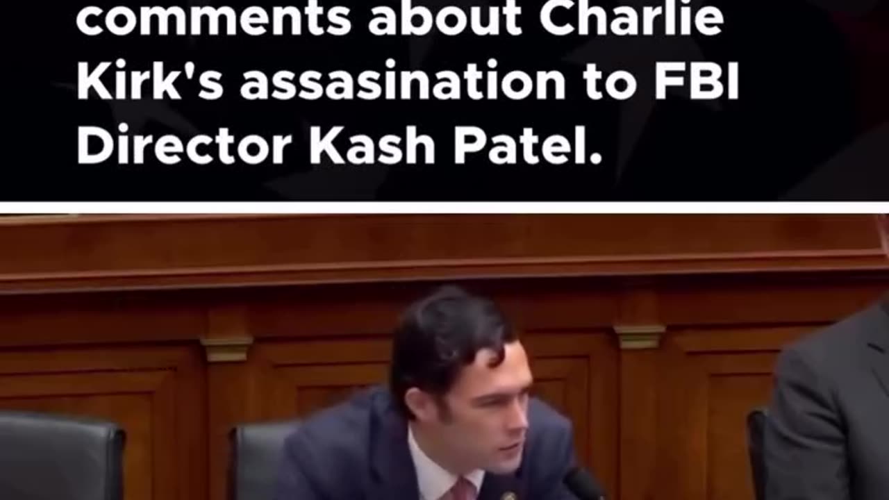 Omar's "reprehensible" comments about Charlie Kirk's assasination to FBI Director Kash Patel.