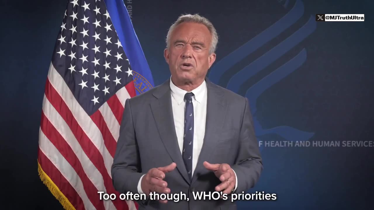 RFK Jr Urges every Nation to Abandon WHO for a New Era of Global Health Cooperation! 🙌