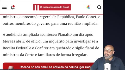 CARDÁPIO MASTER - O ALMOÇO SECRETO ENTRE LULA E MORAES