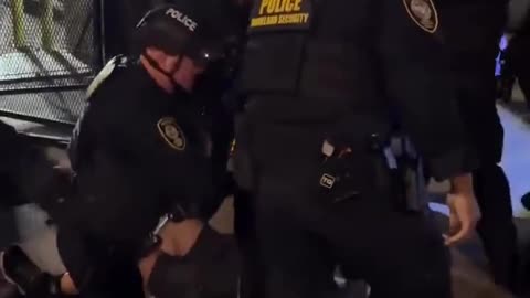 DHS/ICE snatches a protestor off the street and brutally drags her