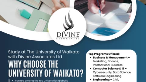 Study at Waikato with Divine Associates: Excellence & Opportunity