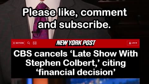 CBS Cancels ‘Late Show With Stephen Colbert’