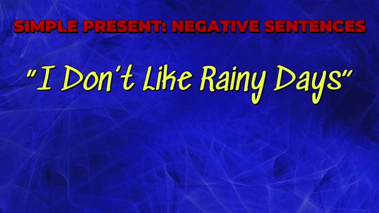 🎤 Simple Present NEGATIVE – English Grammar Song for A1-A2 (Karaoke educativo)