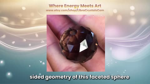 Shaman’s Eye Smoky Quartz Sphere | Faceted Guardian Crystal for Intuition & Protection