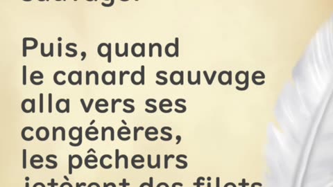 Pêcheur et canard sauvage - Huhito Fables-Version française Vol.27