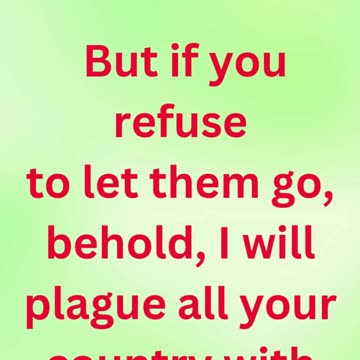 "The Plague of Frogs Warned" exodus 8:2 #shorts #shorts #youtube #youtubeshorts #ytshorts #yt #reels