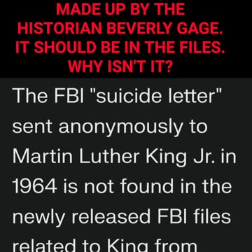 HISTORIAN LIE ABOUT SUICIDE LETTER