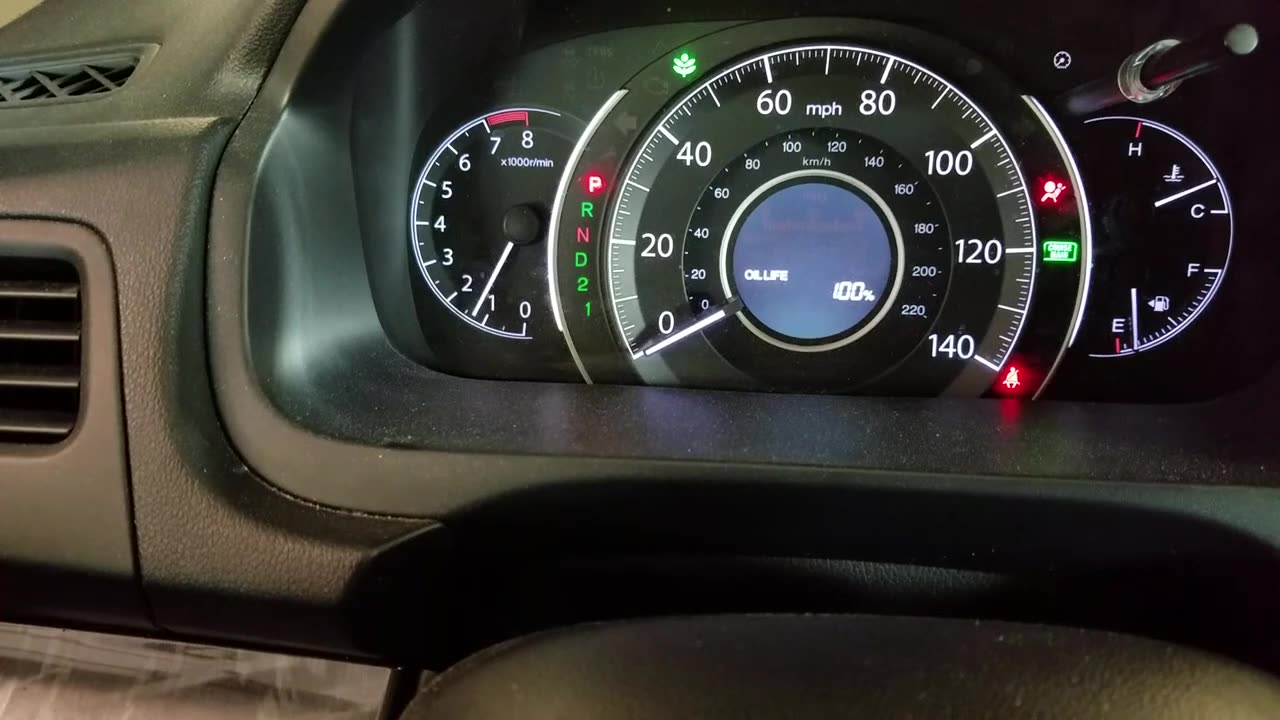 Reset oil light 2012 Honda CRV