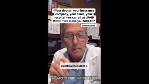 🚨🇺🇸 HONEST DOCTOR: "We all get paid more if we make you sicker."