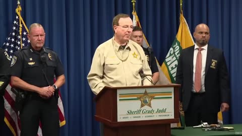 "I GOT THEIR DRIP." Polk County, Fla. Sheriff Grady Judd sports chain confiscated