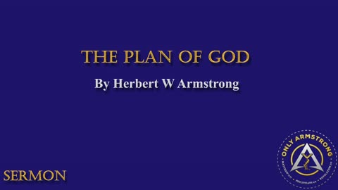 The Plan of God- F.O.T. 1957