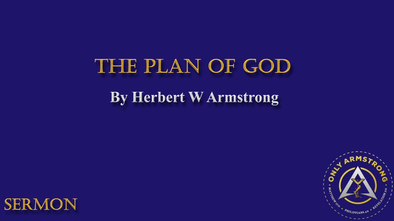 The Plan of God- F.O.T. 1957