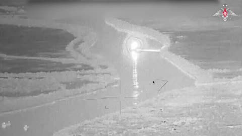 ‼️ Russians shows moment of Ukrainian reconnaissance ship Simferopol getting