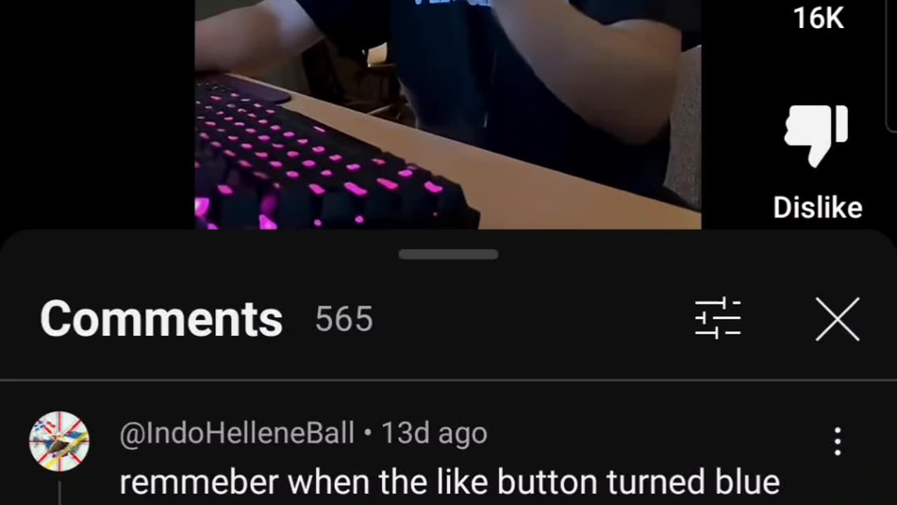 remmeber when the like button turned blue