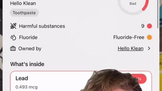 90% of toothpaste contains lead