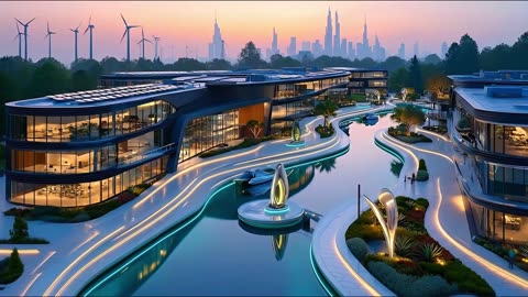 Future City 2150: Flying Cars, AI Megacity of Sky Towers, Neon Forests (4K)