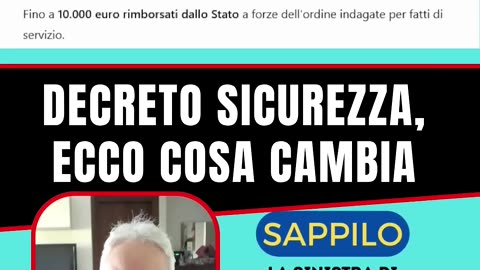 Approvato al senato il decreto sicurezza 2025 ora è definitivamente legge.Ecco cosa prevede davvero il decreto voluto dal Governo di Lady Aspen Meloni.Ecco i nuovi reati penali e gli aumenti di pena introdotti in MERDALIA💩
