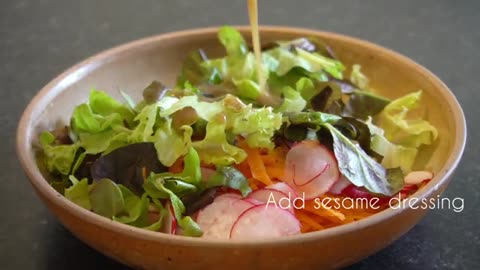 Tofu Rice Bowl With Mixed Salad