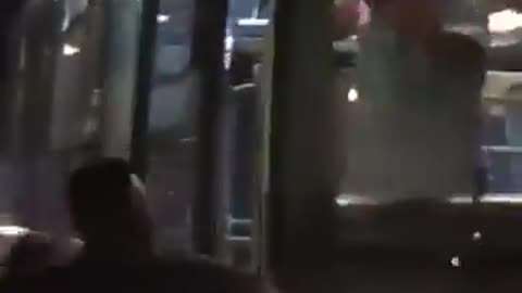 A fake asylum seeker harasses an Italian bus driver and discovers it was better not to.