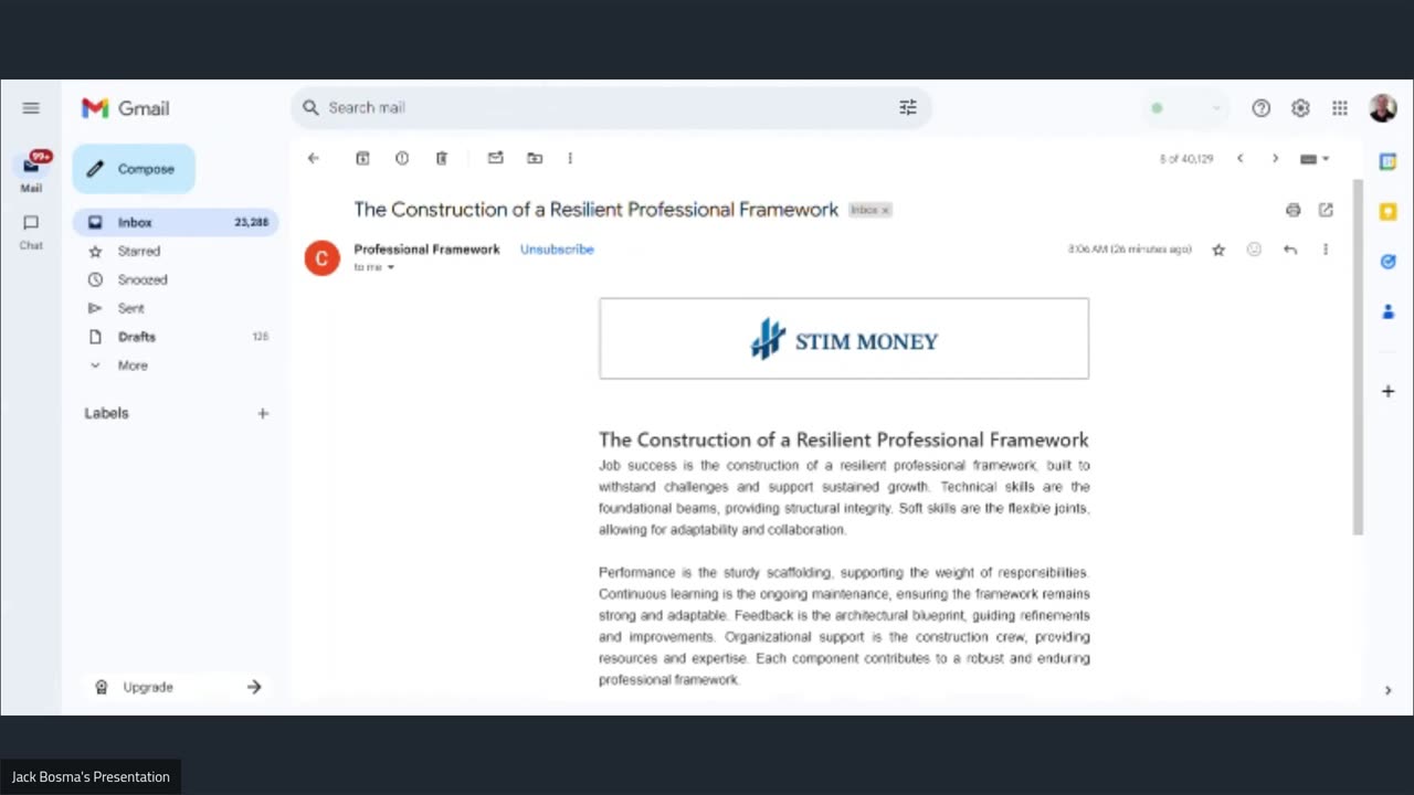 The Construction of a Resilient Professional Framework