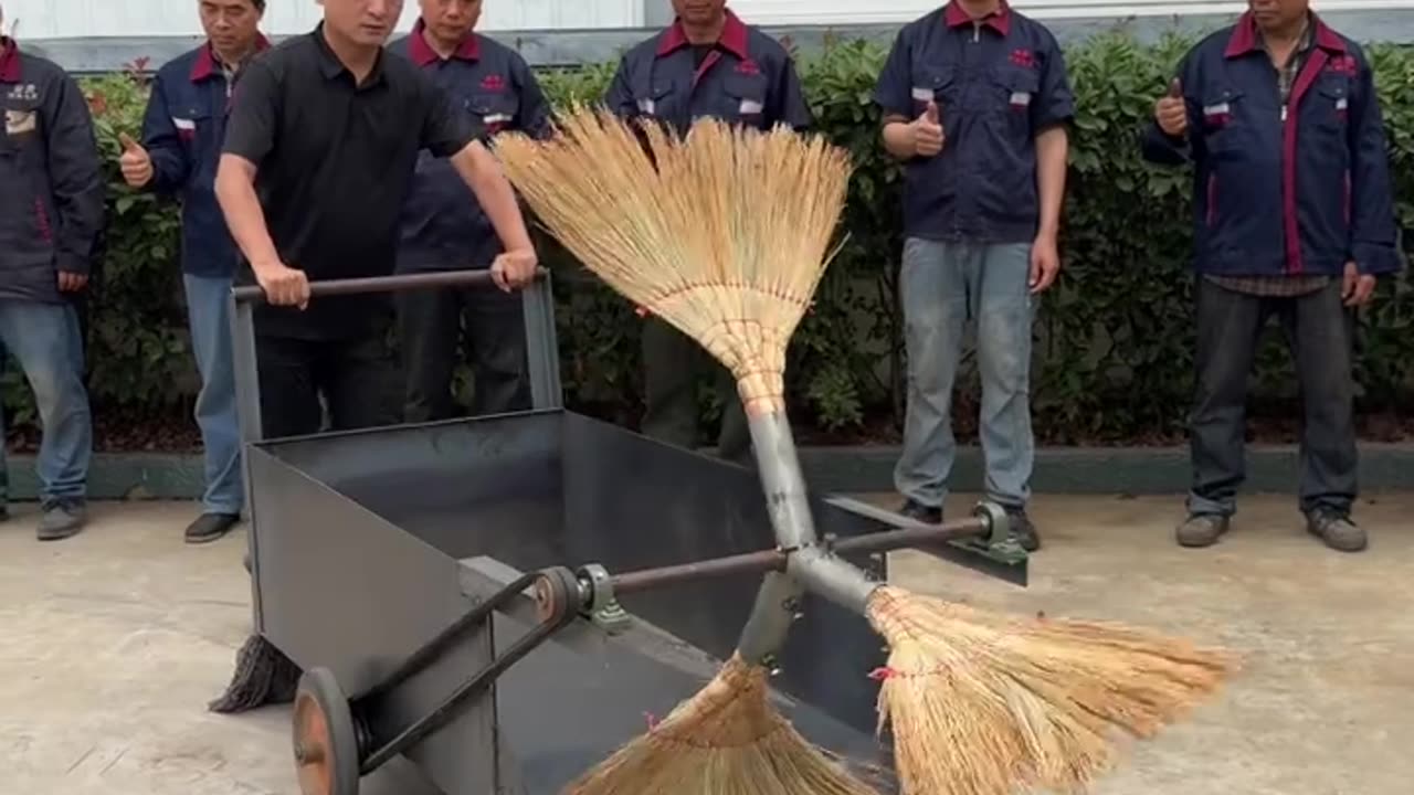 rotating broom