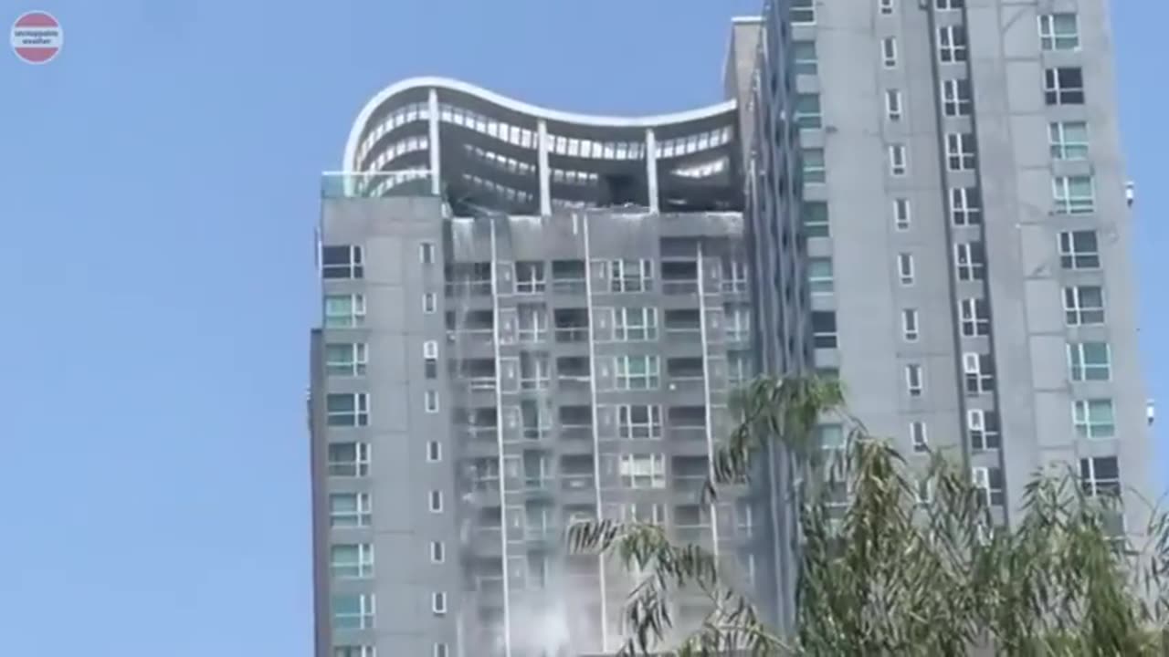 Buildings Collapsing from Quake