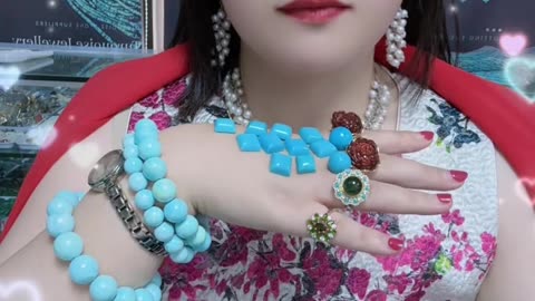 250613-11 Sleeping Beauty Turquoise Cabochon: Starry Sky Codes Dancing on Your Fingers