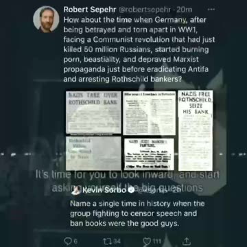 It’s time for you to ask a question to yourself. What books did the national socialist burn?