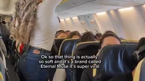 She probably ran to the plane as soon as she woke up.