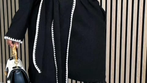 Women's Colour Block Belted Pea Coat—Turn Heads This Fall & Winter with Chic Style & Cozy Elegance!