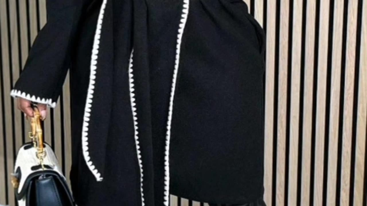 Women's Colour Block Belted Pea Coat—Turn Heads This Fall & Winter with Chic Style & Cozy Elegance!