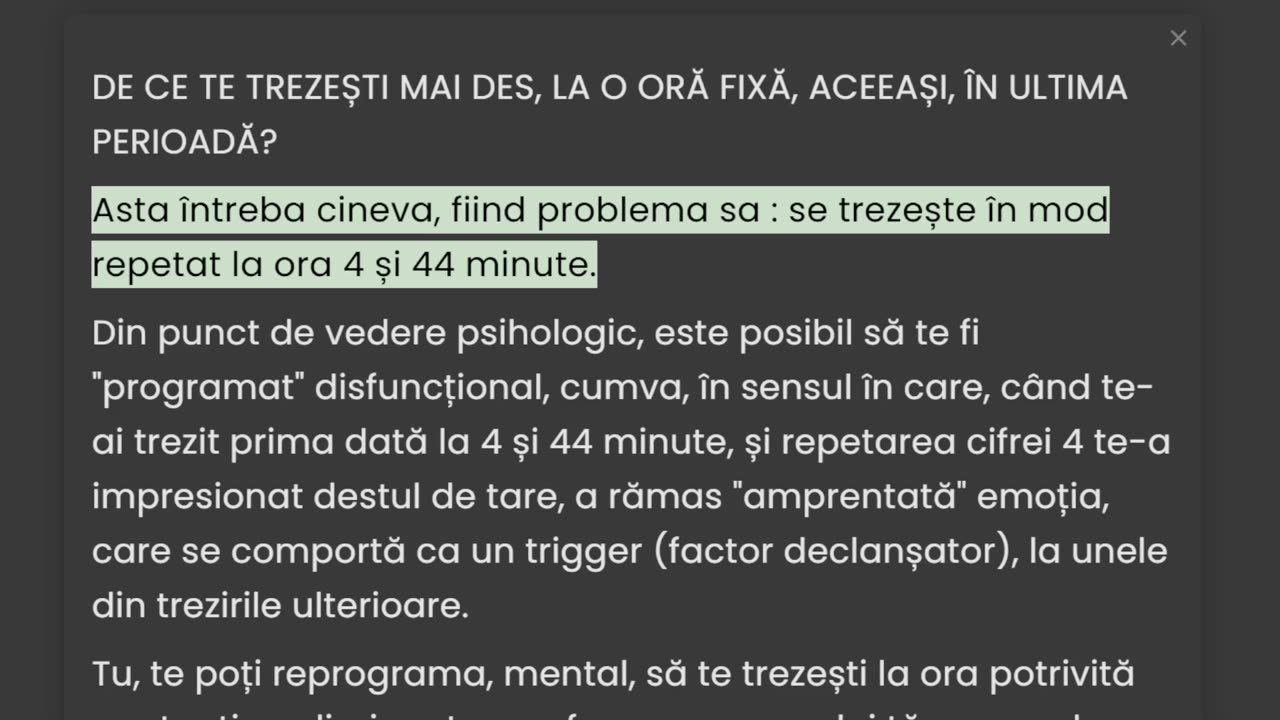 DE CE TE TREZEȘTI MAI DES LA O ORĂ FIXĂ?