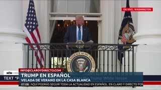 EN VIVO Y EN ESPAÑOL El Presidente Trump participa en una velada de verano