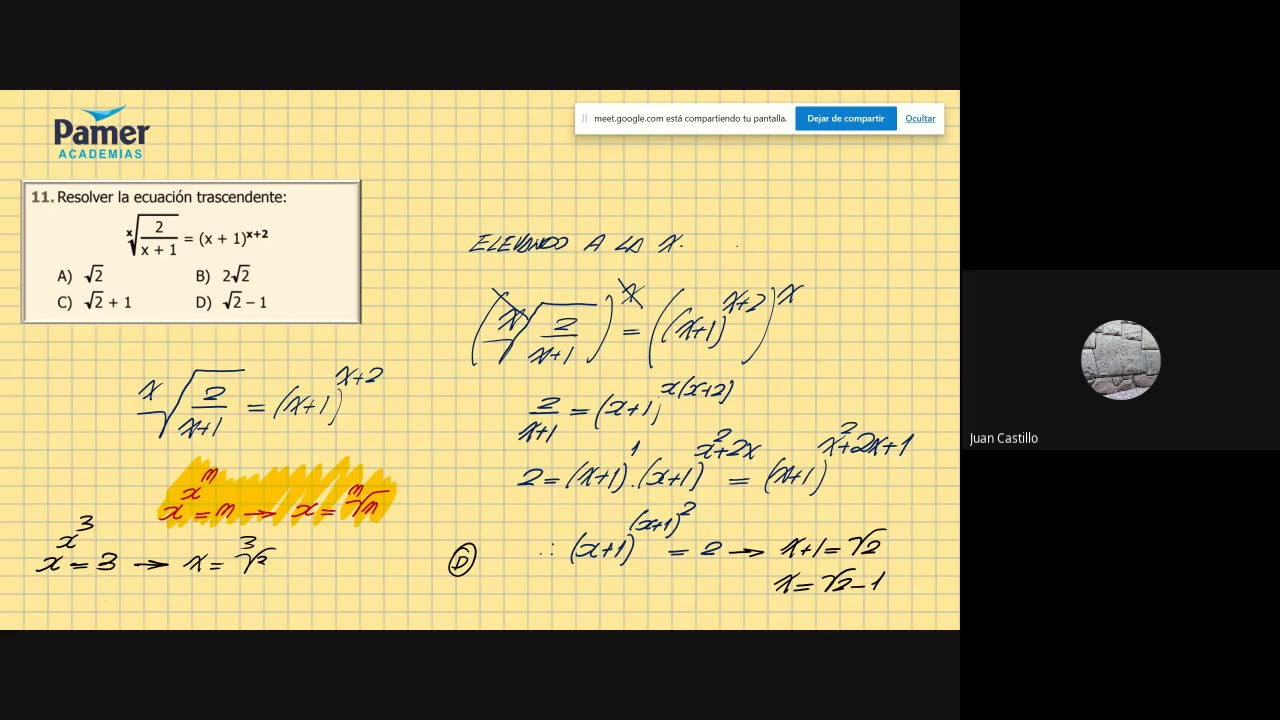 PAMER SEMESTRAL 2023 | Tema C | Álgebra