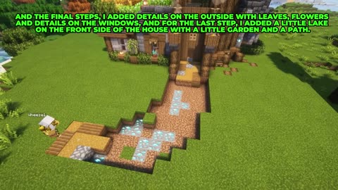 Minecraft Fantasy Tree Log House Build – FULL Interior & Farm!